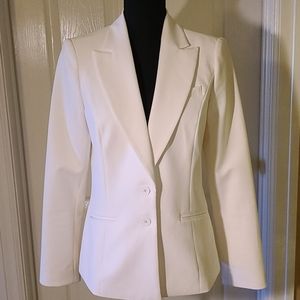 WHBM Winter White Blazer